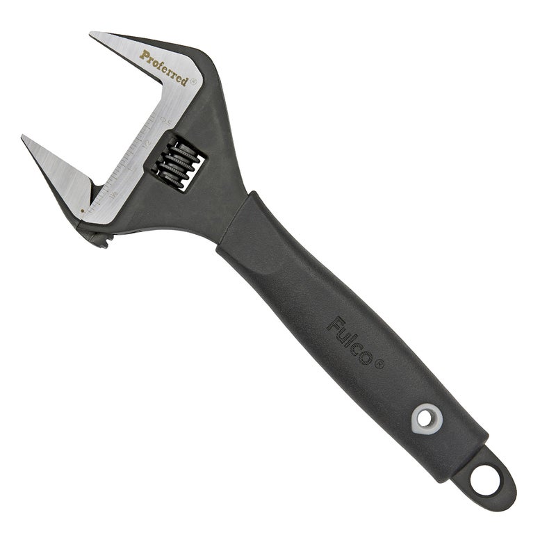 Proferred Plumbing Adjustable Wrench, Black Phosphate Finish, 4 Available Size Options 6-inch, 8-inch, 10-inch, 12-inch - T08003 - Image 1